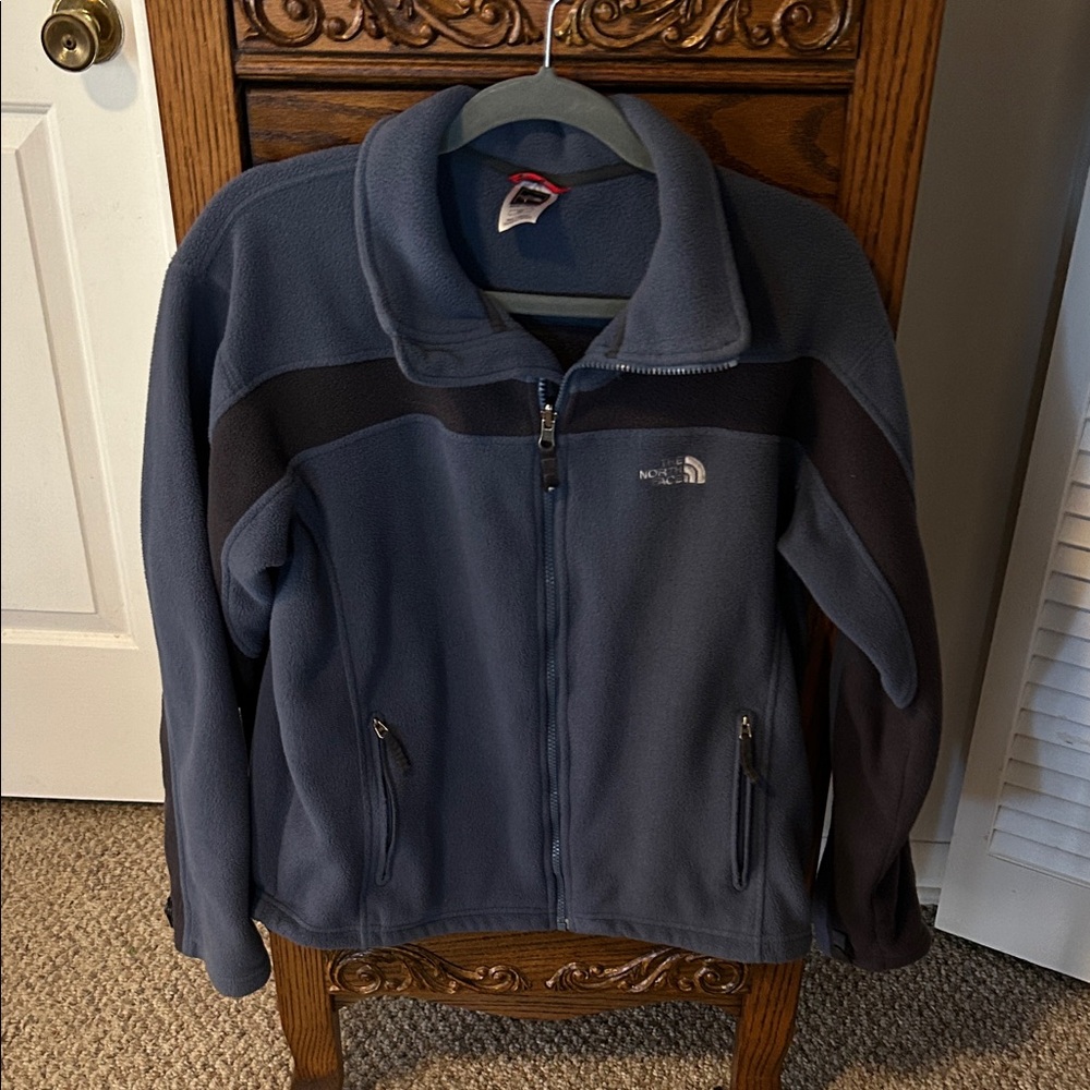 The North Face Men's Blue and Charcoal Jacket